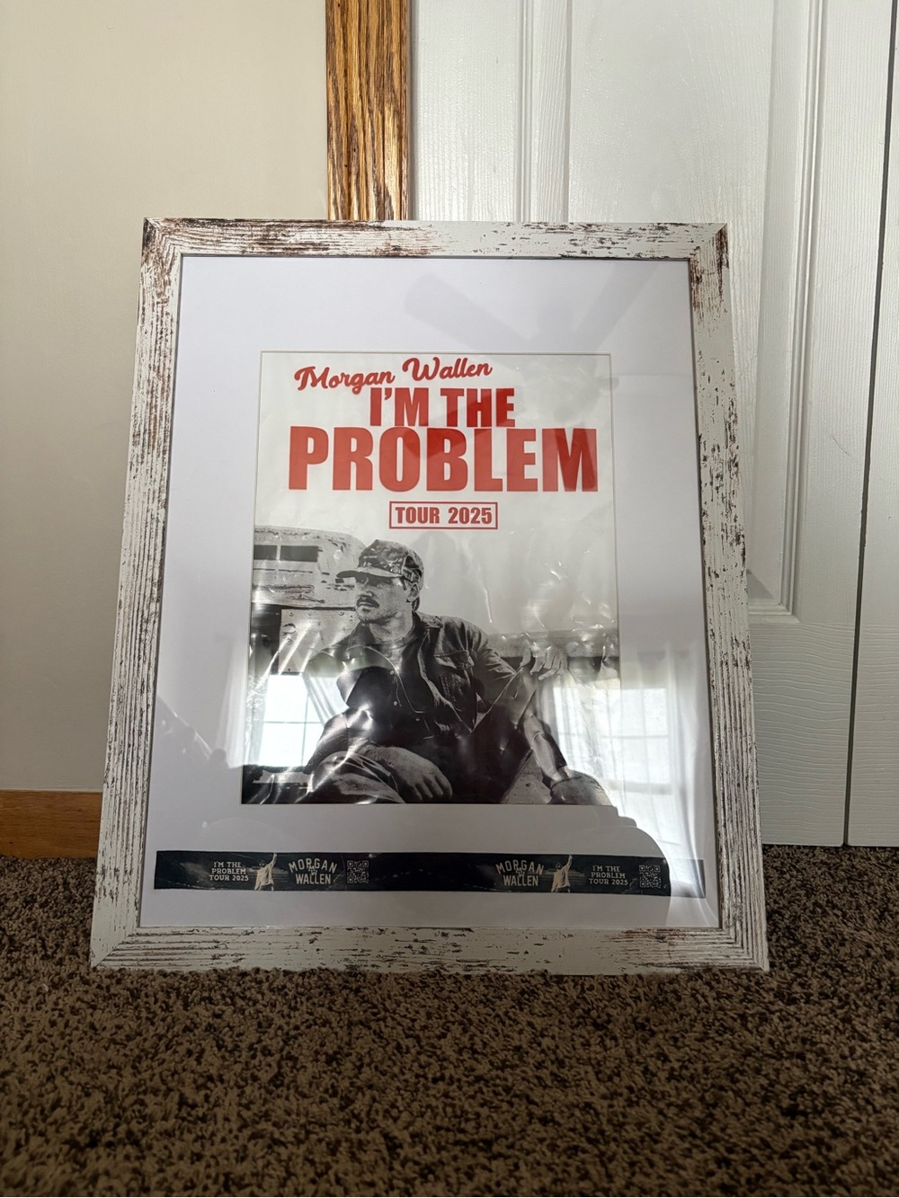 Morgan Wallen "I'm The Problem" Tour 2025 Framed Poster Bag
